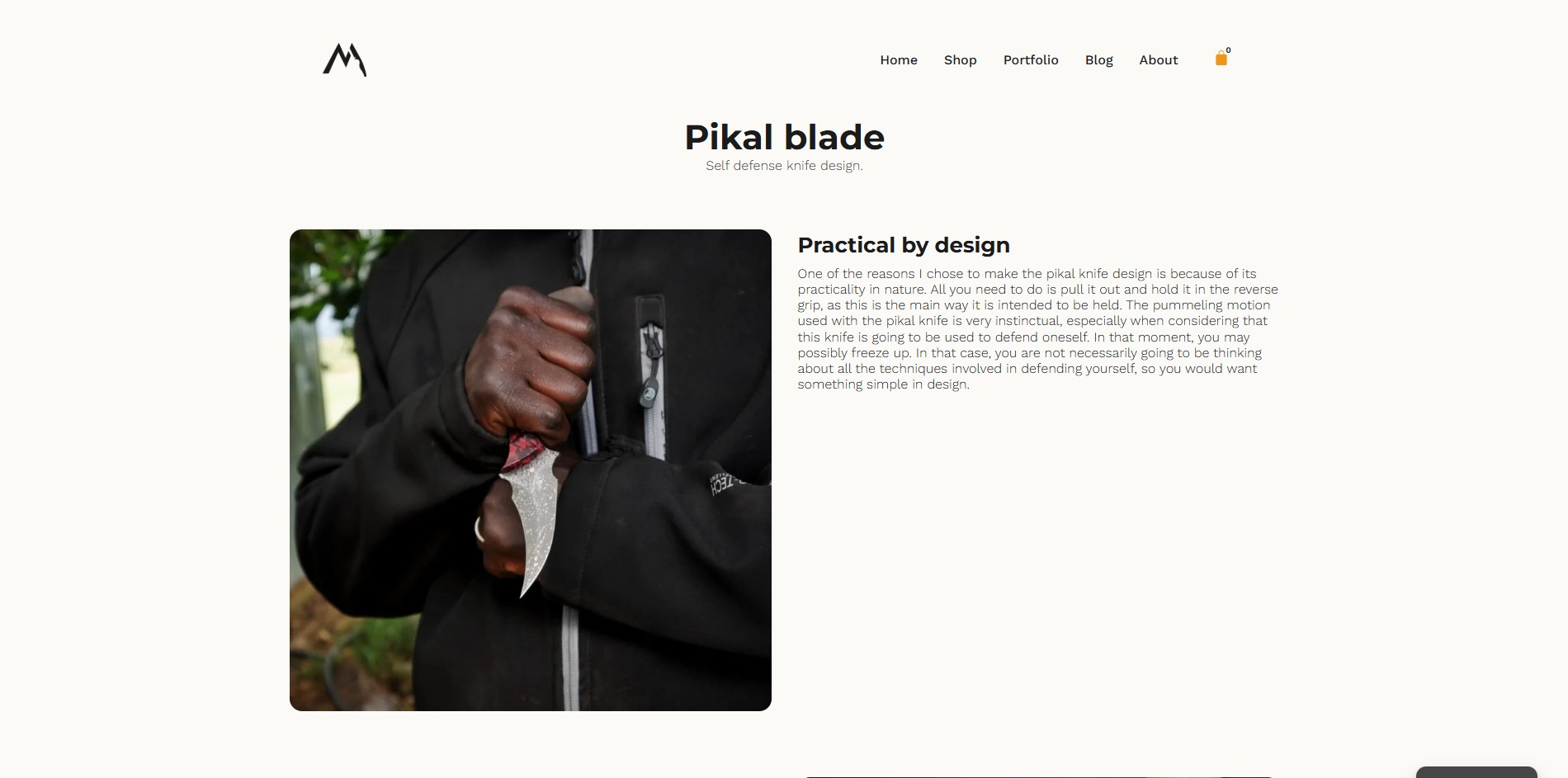Maluti Knives website screenshot